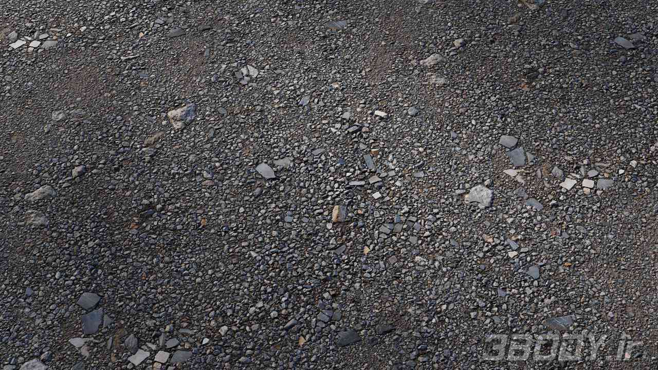 متریال سنگ ریزه gravel ground عکس 1